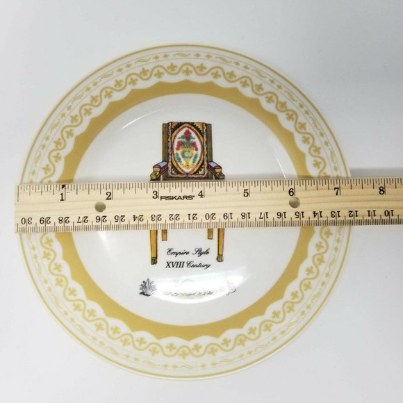 Porcelain Treasures Dessert Plates Antique Chairs - Picture 11 of 12